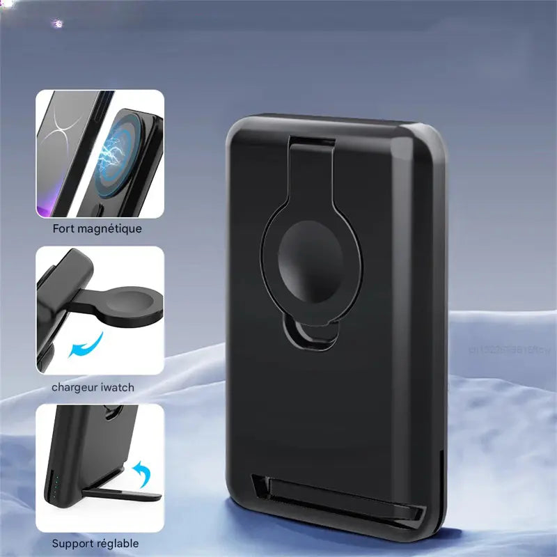 Chargeur magnétique 5000mAh avec batterie externe pour iPhone