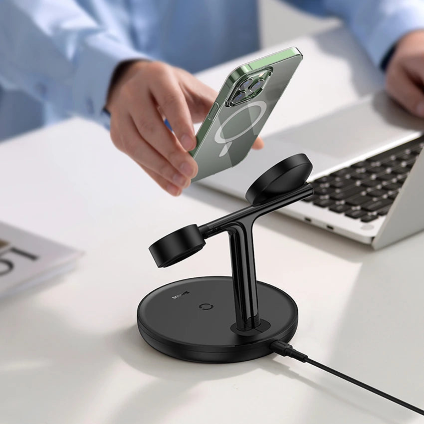 Chargeur magnétique 20W sans fil 3 en 1 pour iPhone