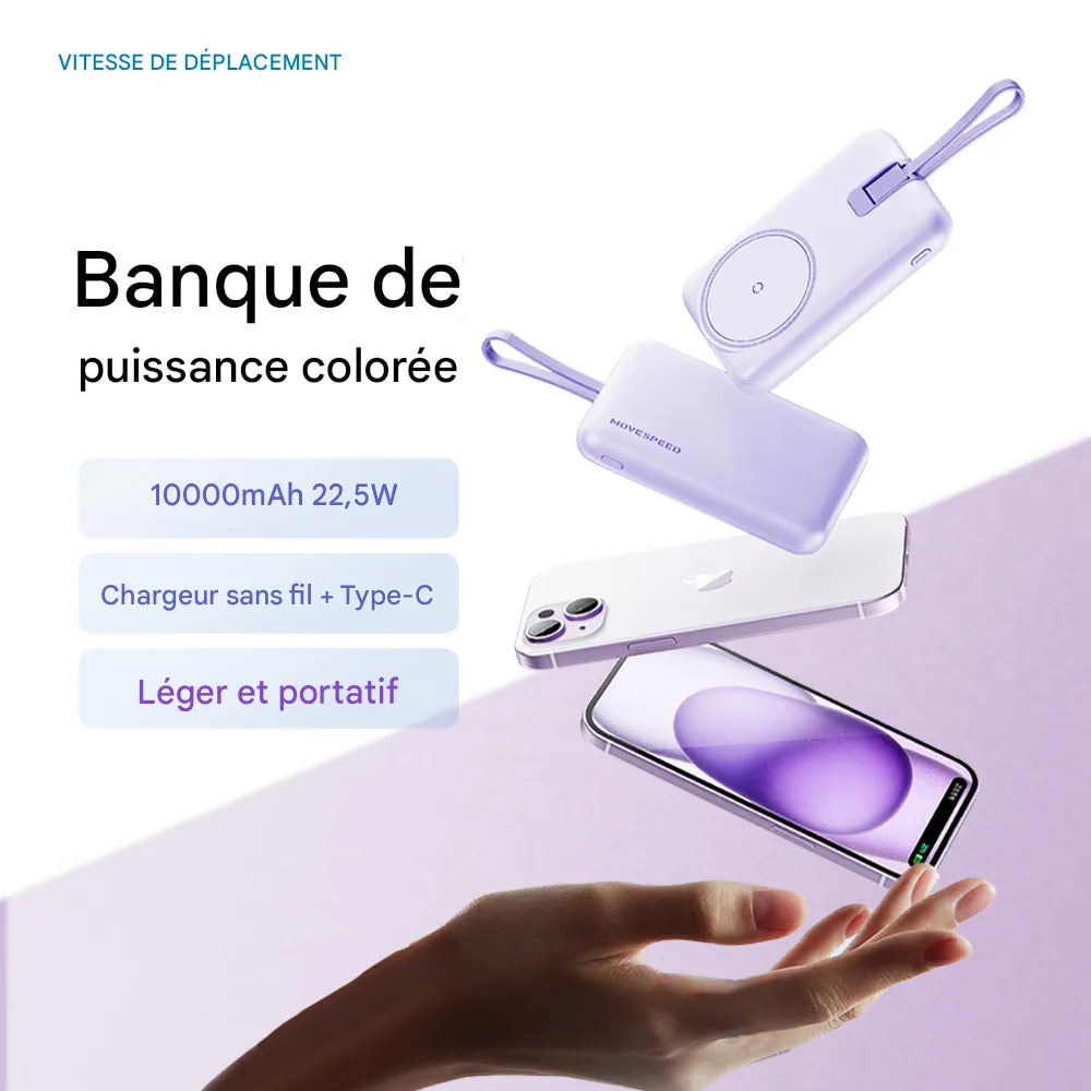 Batterie Externe Portable 10000mAh MagSafe pour iPhone