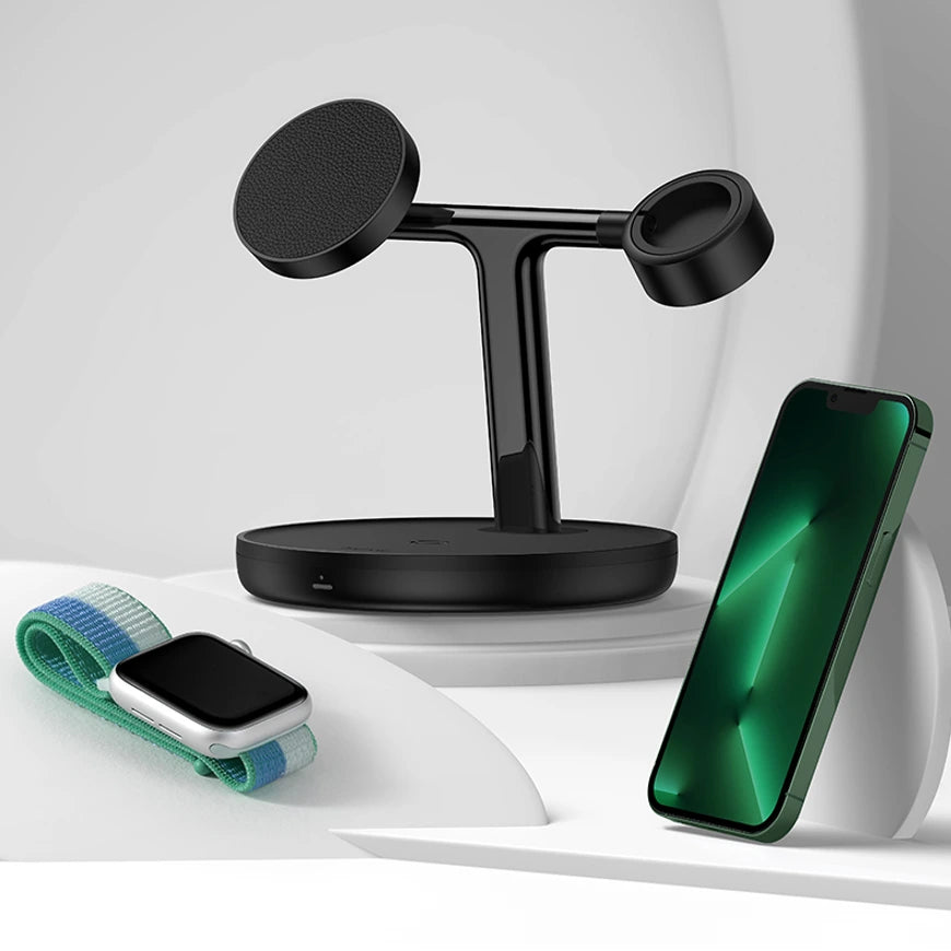 Chargeur magnétique 20W sans fil 3 en 1 pour iPhone
