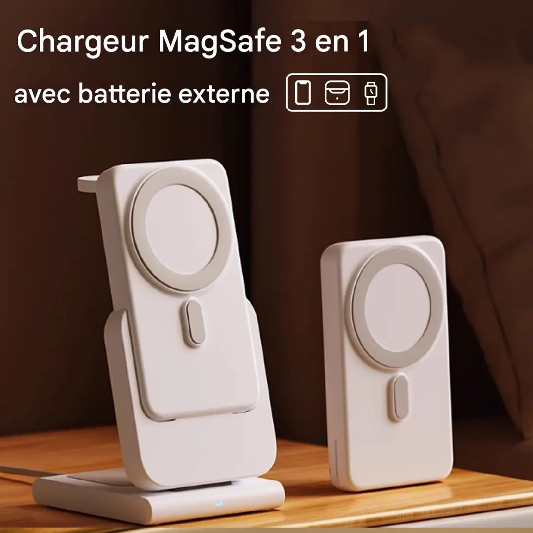 Chargeur magnétique 5000mAh avec batterie externe pour iPhone
