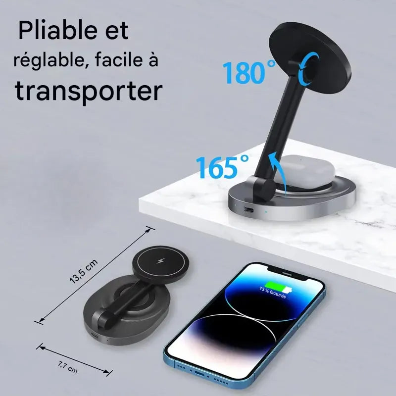 Support de charge rapide 2 en 1 ou 3 en 1 pour iPhone