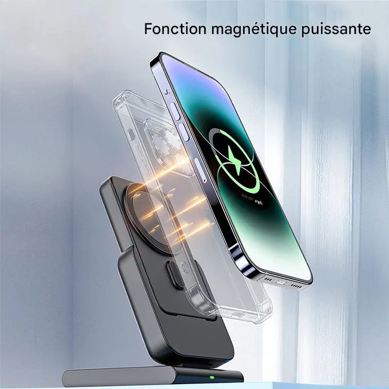 Chargeur magnétique 5000mAh avec batterie externe pour iPhone